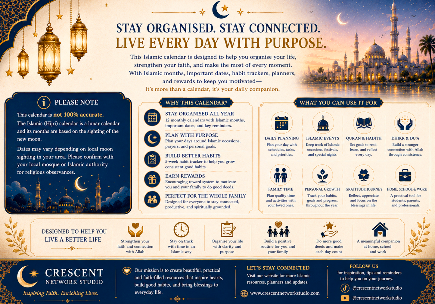Printable - Islamic Family Planner. Complete Bundle