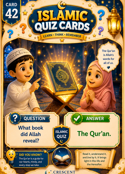 Digital + Printable - 100 Flash Cards. Islamic values & Good Manners