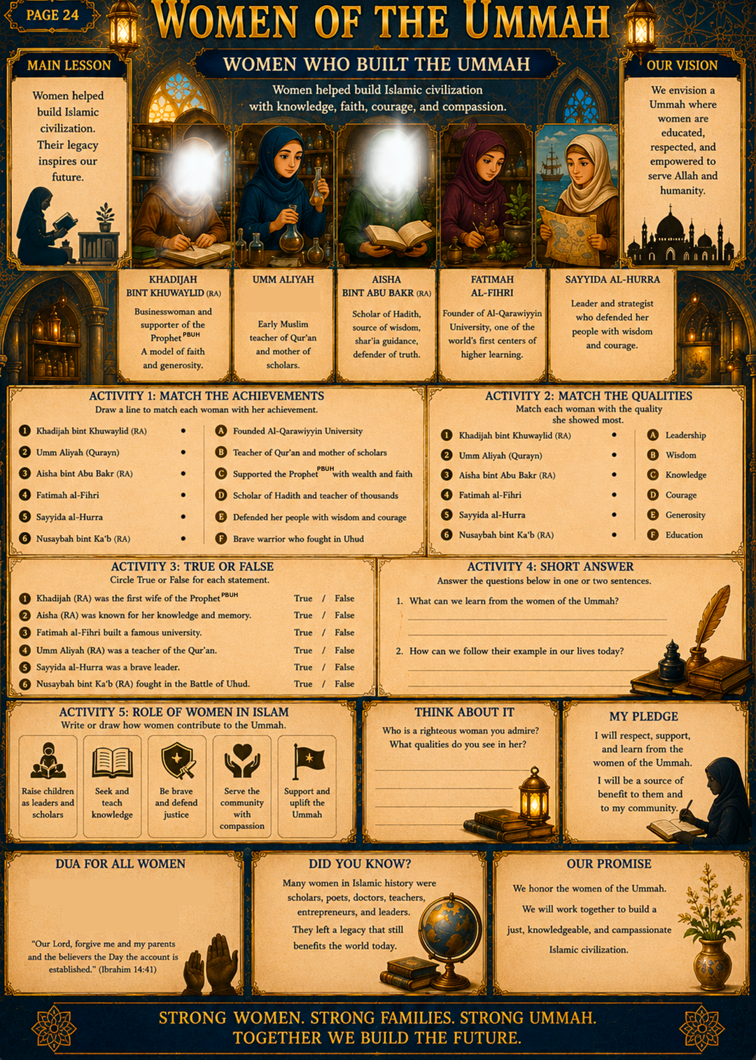 Printable - The Rising Ummah. Multiple Activity Book